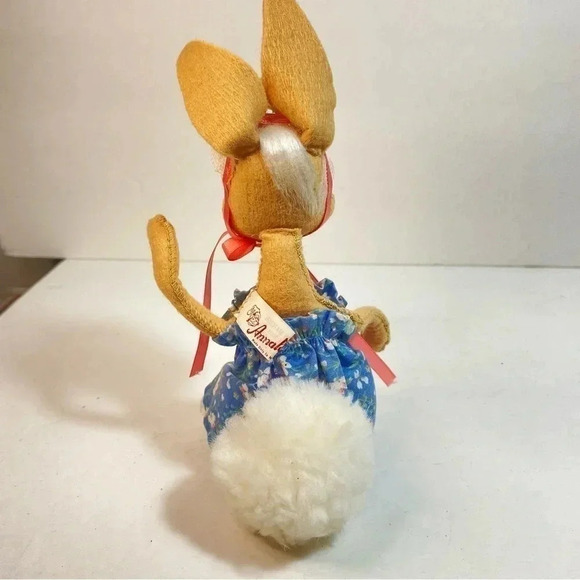 Annalee 1988 Girl Mobilitee Bunny Poseable Happy Easter Parade 7” Rabbit - Picture 7 of 13